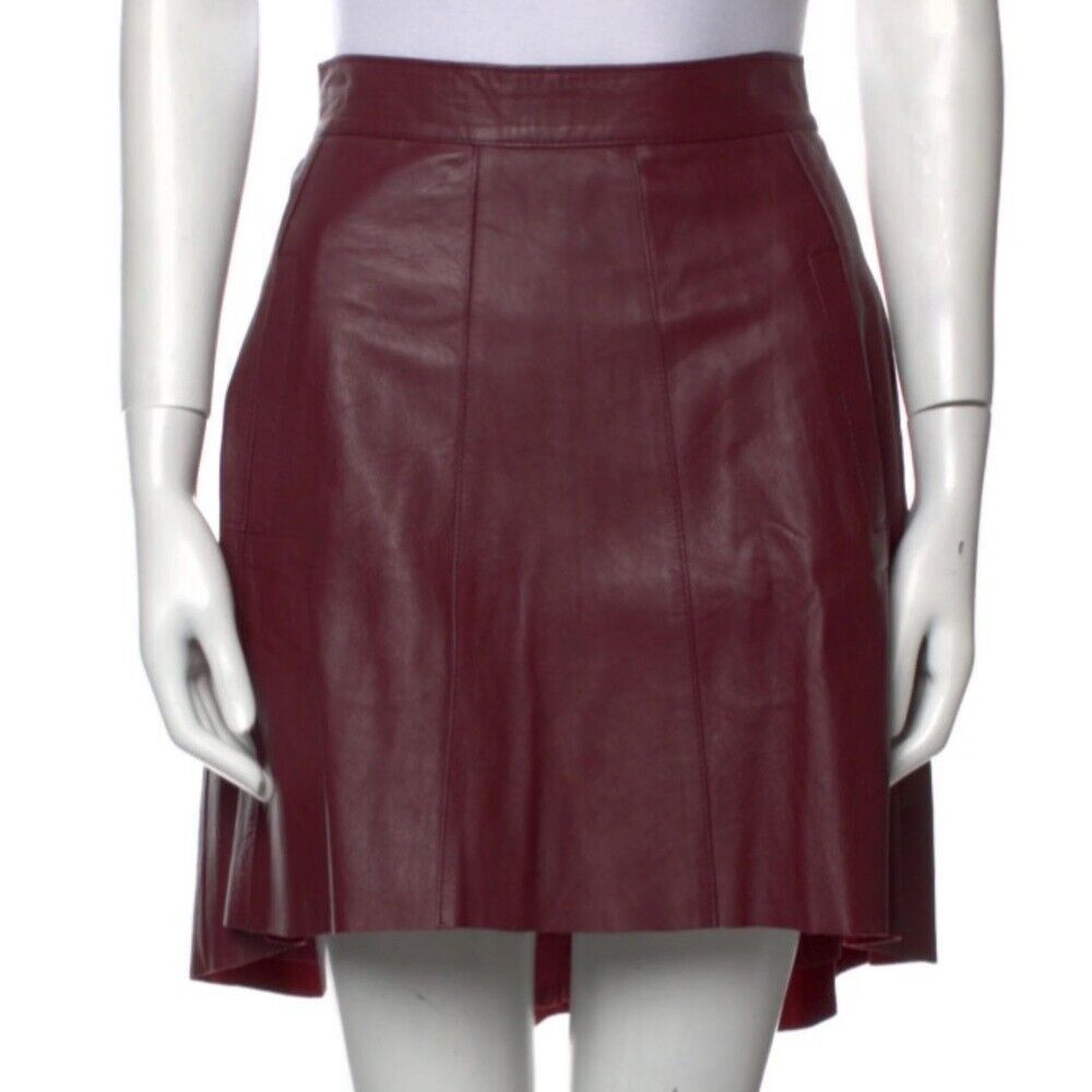 MANNING CARTELL pleated Accents Knee-Length Skirt Asymetrical Avante Guarde s/0